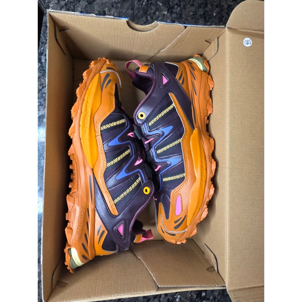 Adidas Hyperturf Adventure DDLM Dia de los Muertos Mens 10 HQ6022 Orange Maroon - Picture 7 of 9
